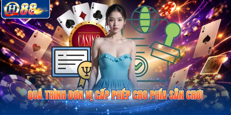 Quá trình đơn vị cấp phép cho phía sân chơi
